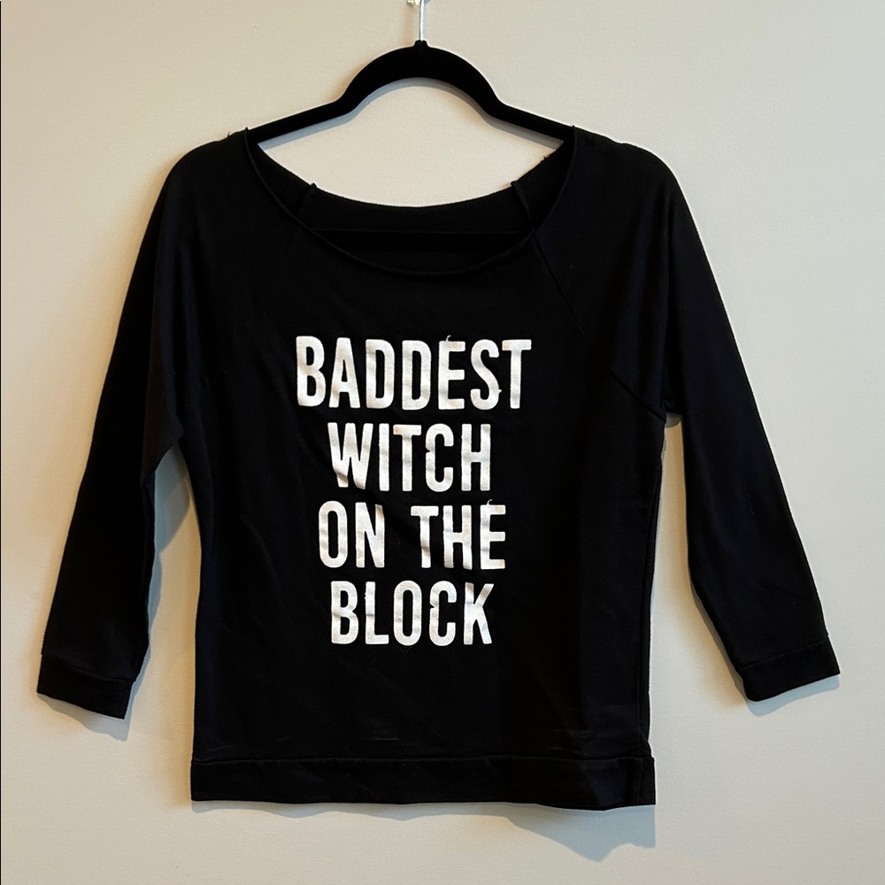 Black Graphic Women's Top